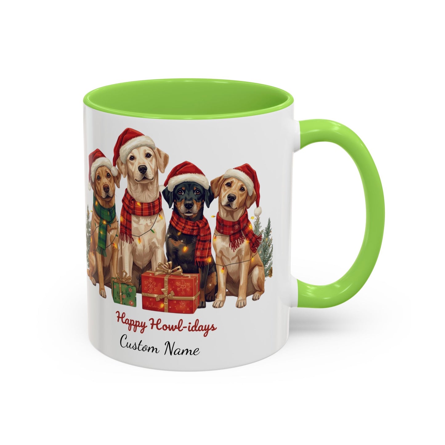Festive Dog Mug, Dog Christmas Mug, Cute Christmas Dog, Custom Dog Mug, Holiday Spirit, Merry Christmas, Family Xmas Mug