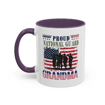 Patriotic National Guard Grandma Mug, Army National Guard, Gift for Heroes, Veteran Appreciation, Military Family Gift