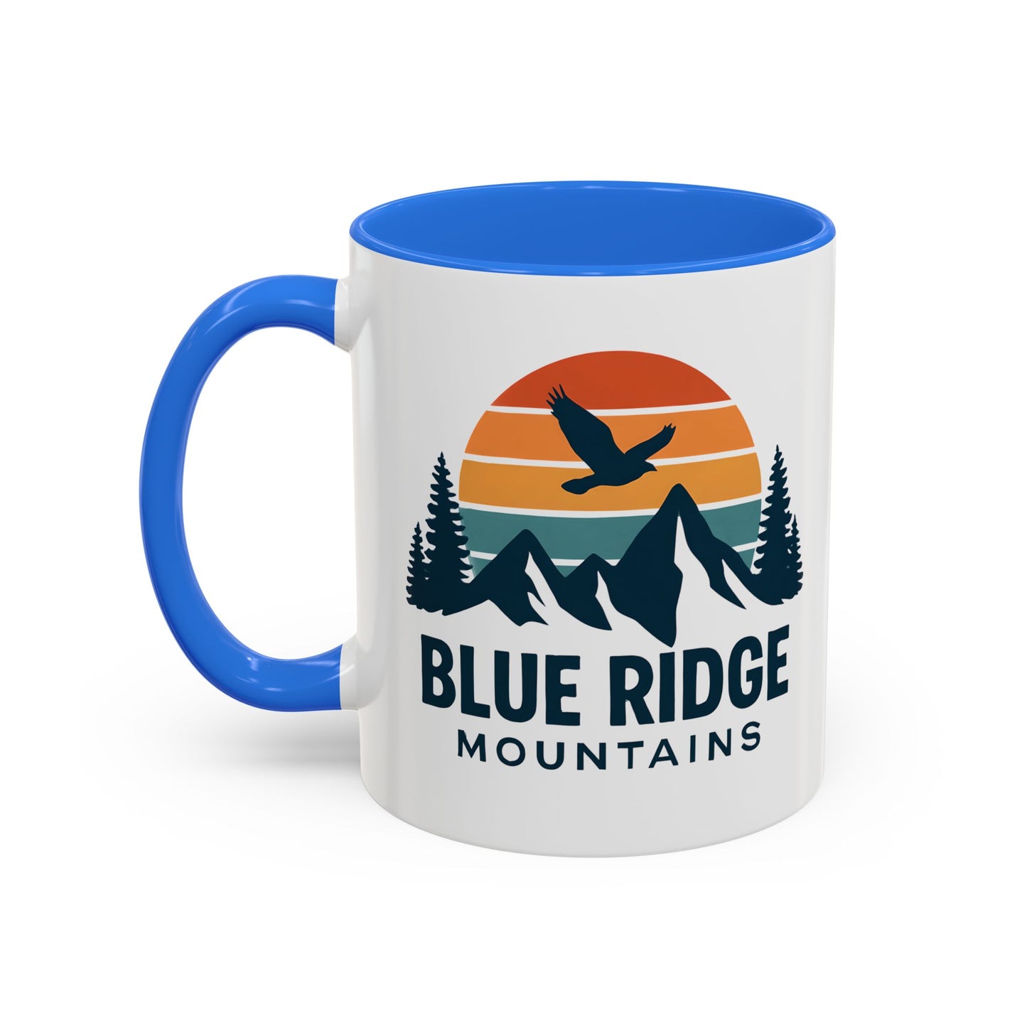 Blue Ridge Mountains, One Happy Camper, Accent Coffee Mug, Blueridge Mug, Blue Ridge Parkway, Camping Coffee Mug, Camping Gift