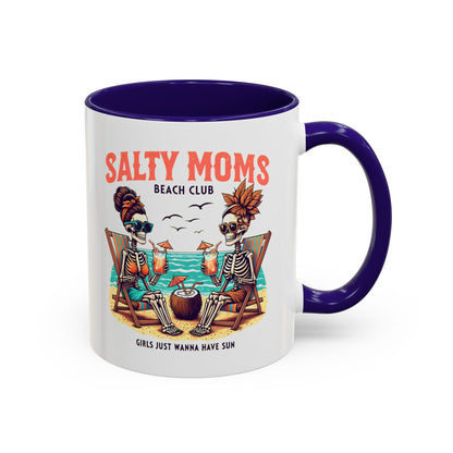 Bonus Mom Gift, Salty Moms Beach Club Mug, Salty Mug, Summer Mom Mug, Hot Mom Summer, Beach Club Mug, Stay Salty Mug, Beach Days