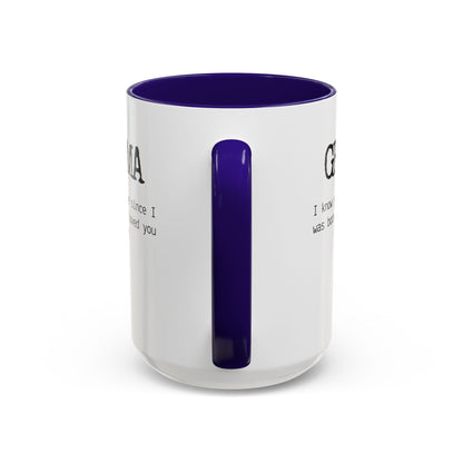 Personalized Grandma Mug, Gift from Grandchild, Custom Message Coffee Cup, Grandma Birthday Gift, Mother’s Day Mug, Sentimental Gift for Grandma