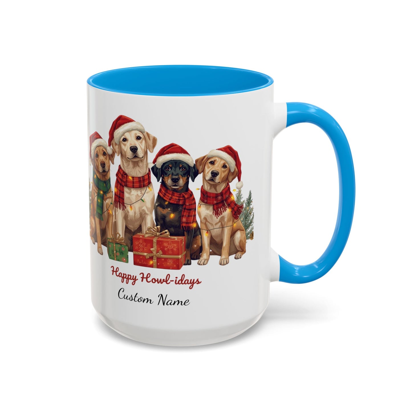 Festive Dog Mug, Dog Christmas Mug, Cute Christmas Dog, Custom Dog Mug, Holiday Spirit, Merry Christmas, Family Xmas Mug