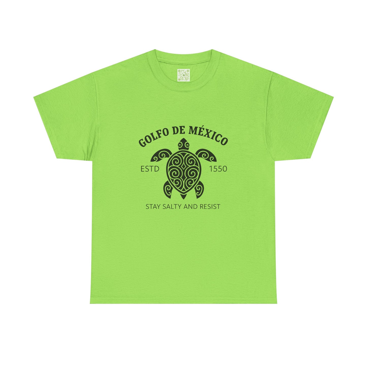 Gulf of Mexico Turtle Cotton Tee, Golfo de Mexico, Stay Salty Shirt, Sea Turtle Shirt, Turtle Shirt, Conversation Starter