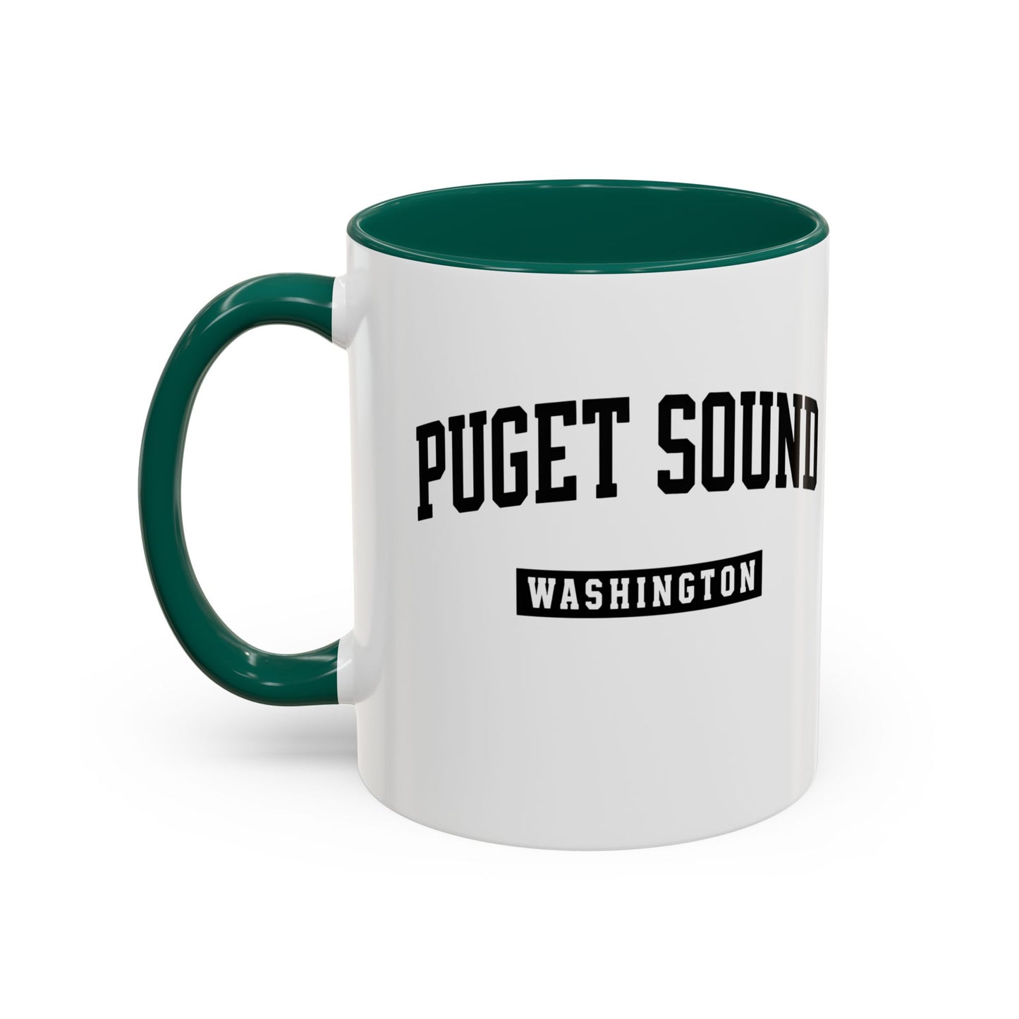 Seattle, Tacoma, Puget Sound Washington Accent Coffee Mug, Tacoma, Puget Sound Gift, Puget Sound WA, Washington Souvenir, Puget Sound Mug
