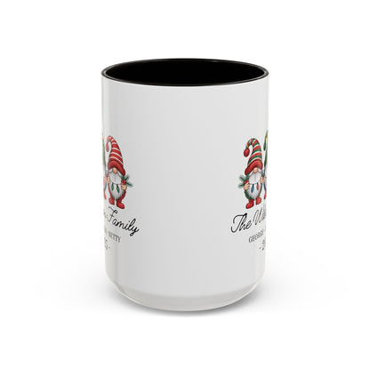 gnome mug, Personalized Family Gnome Christmas Mug, Custom Family Name 2025 Coffee Cup, Cute Holiday Gift for Family, Christmas Gnome Mug Keepsake