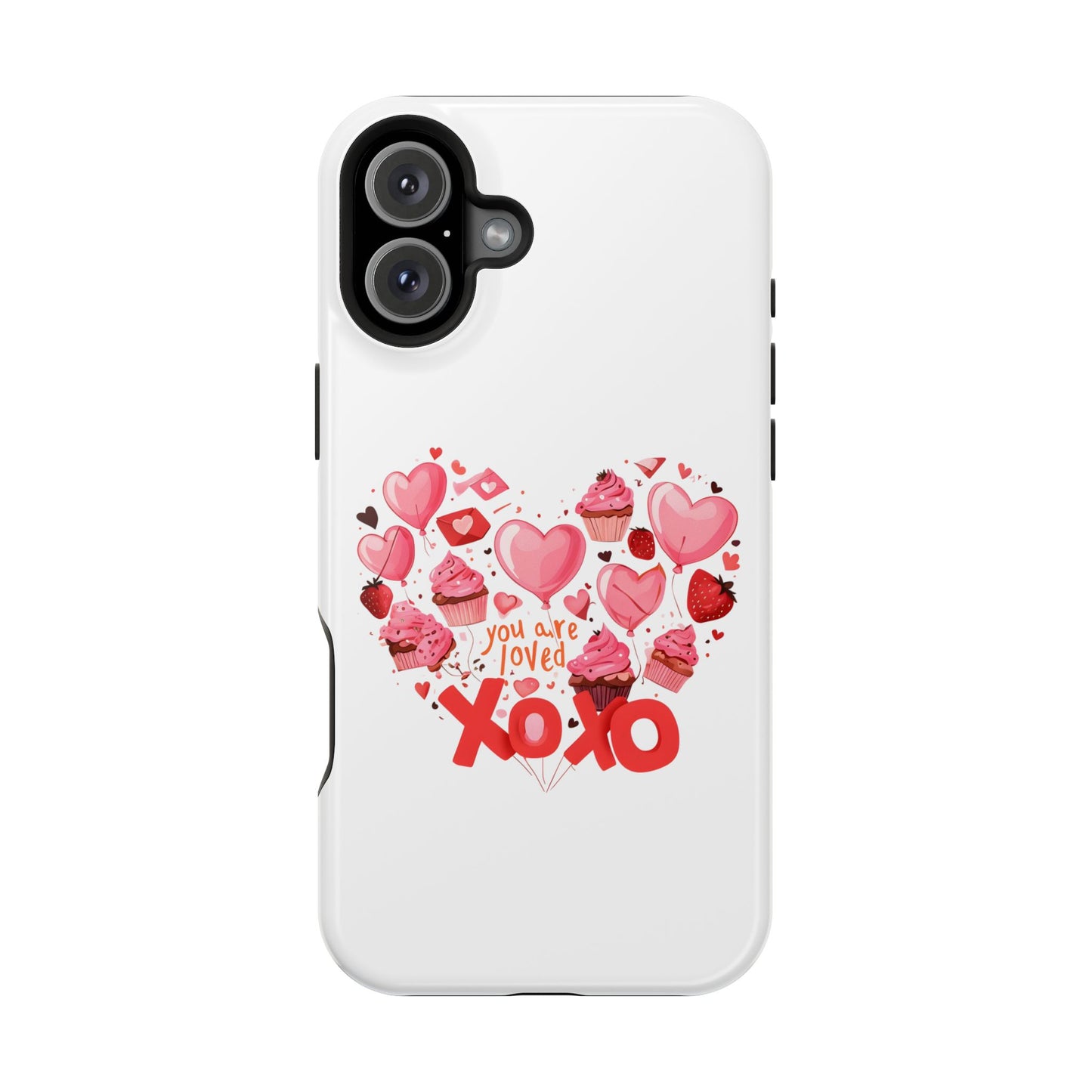 Valentine's Day Magnetic Tough Cases, Cute Phone Cover, Gift for Her, Love Heart Design, Personalizable Tech Accessory