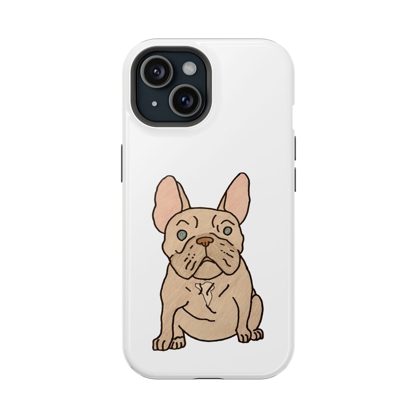 French Bulldog Magnetic Tough Case, Cute Pet Phone Cover, Dog Lover Gift, MagSafe Phone Protector, Unique Phone Accessory