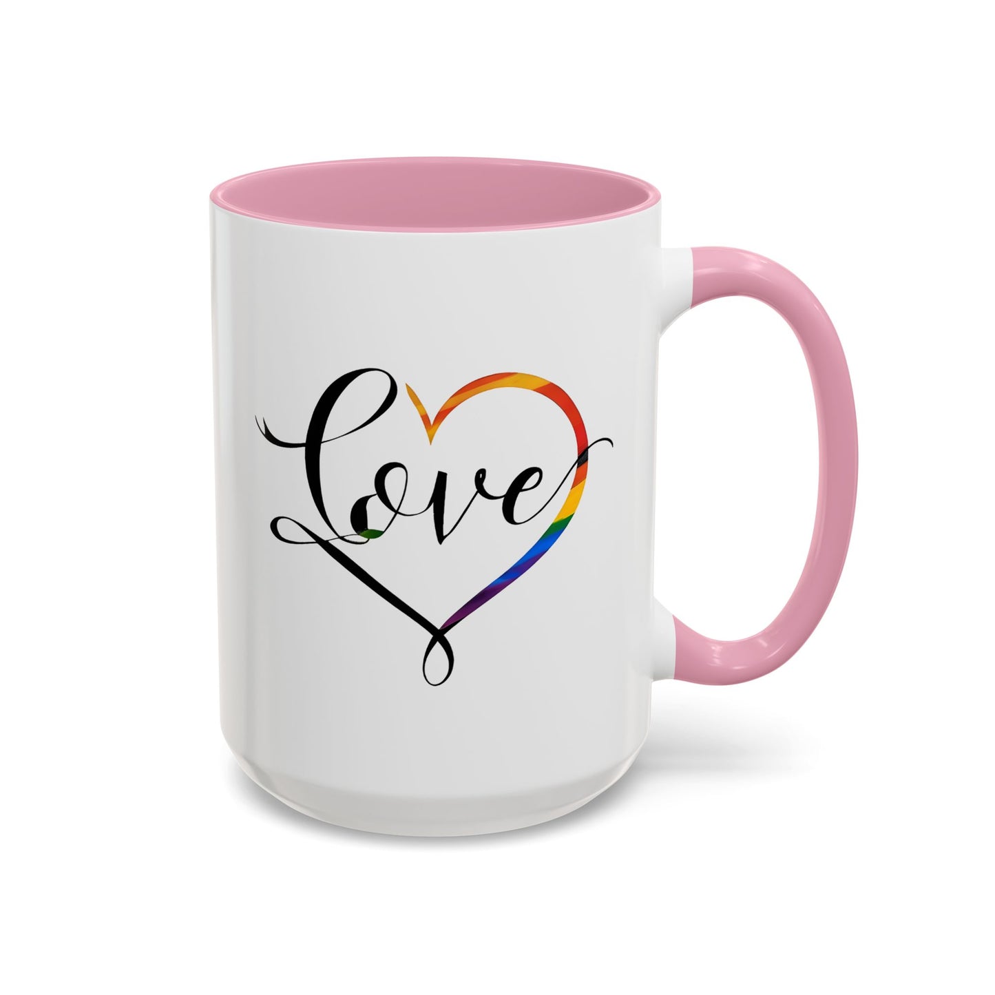 Celebration Rainbow Heart Mug  - Celebrate Diversity and Unity  - Valentine's Gift - Pride Celebration Mug
