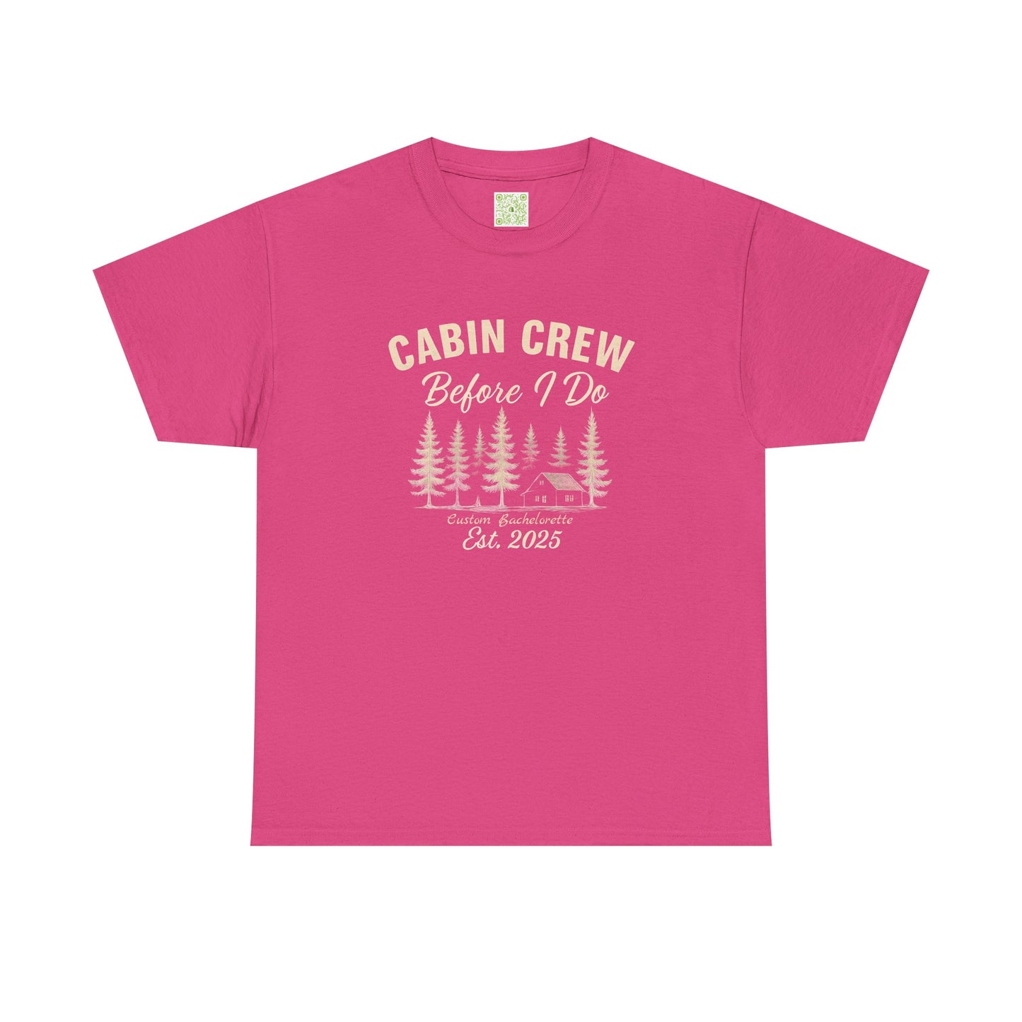 Bachelorette Cabin Crew Cotton Tee, Bachelorette Shirt, Camp Bachelorette, Bridesmaids Shirt, Mountain Bride Shirt