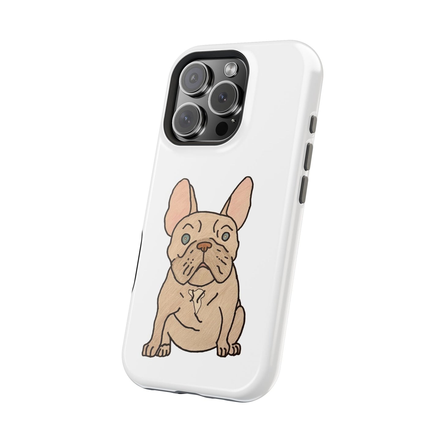 French Bulldog Magnetic Tough Case, Cute Pet Phone Cover, Dog Lover Gift, MagSafe Phone Protector, Unique Phone Accessory