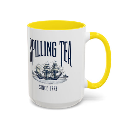 Spilling Tea Since 1773 Coffee Mug, Patriotic Coffee Mug, Funny Patriot Gift, American Freedom, Memorial Day