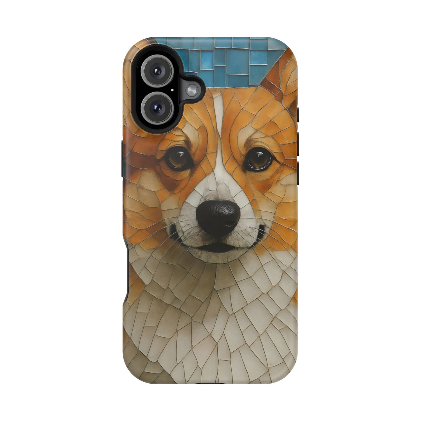 Corgi Mosaic Magnetic Tough Phone Case, Corgi Phone Case, Pembroke Welsh Corgi, Dog iPhone Case, Pet Phone Case