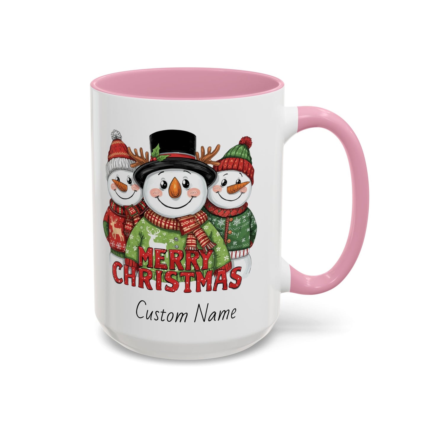 Cheerful Christmas Snowman Mug, Snowman Coffee Mug, Cute Christmas Mug, Snowman Gift for Her, Gift for Neighbors