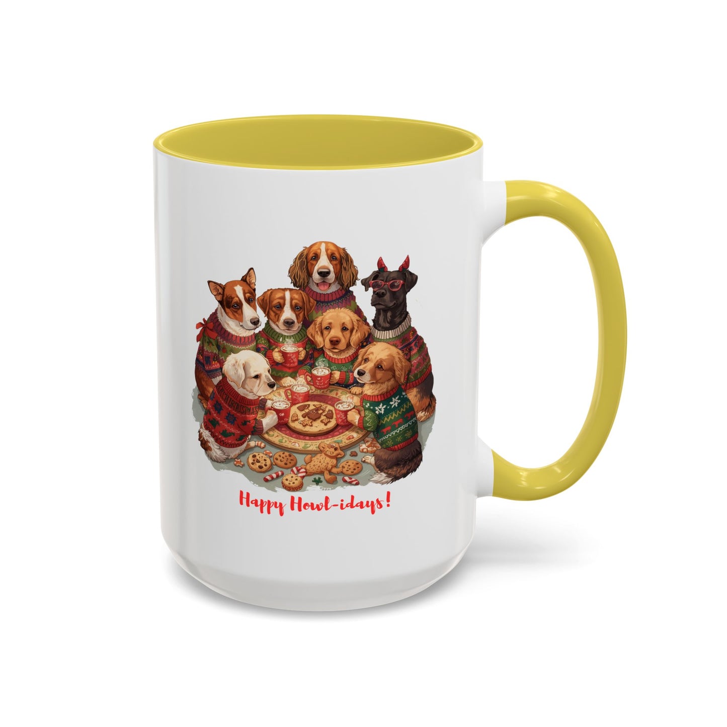Dog Christmas Mug, Colorful Pet Lover Holiday Mug, Custom Dog Mug, Funny Christmas Dog, Christmas Squad, Merry Christmas Gift