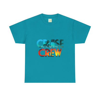 Cruise Crew Unisex Heavy Cotton Tee - Stylish Summer Vacation Shirt