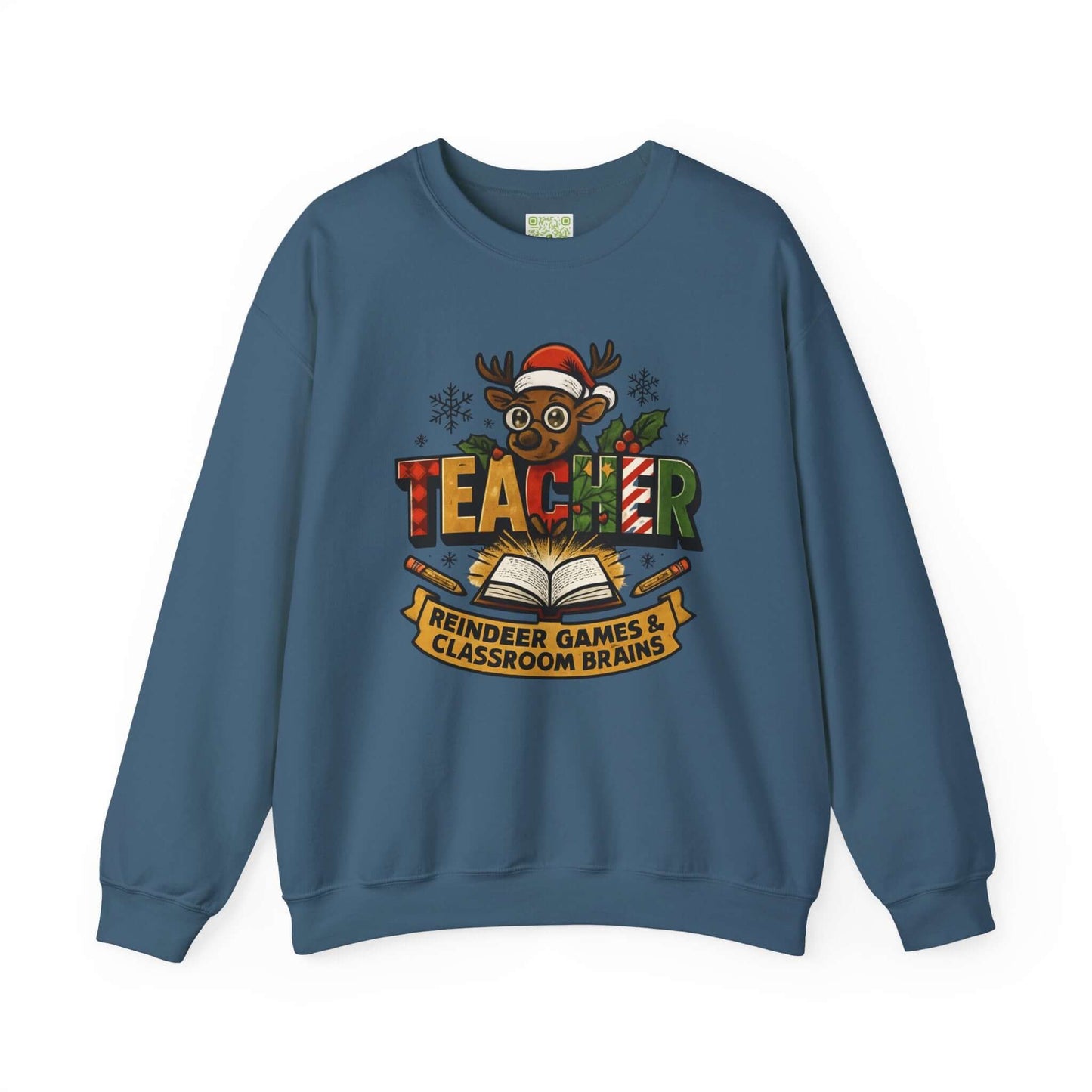 Reindeer Games Teacher Sweatshirt, Best Teacher Ever, Holiday Teacher, Teacher Xmas Gift, Santa's Favorite, Custom Name