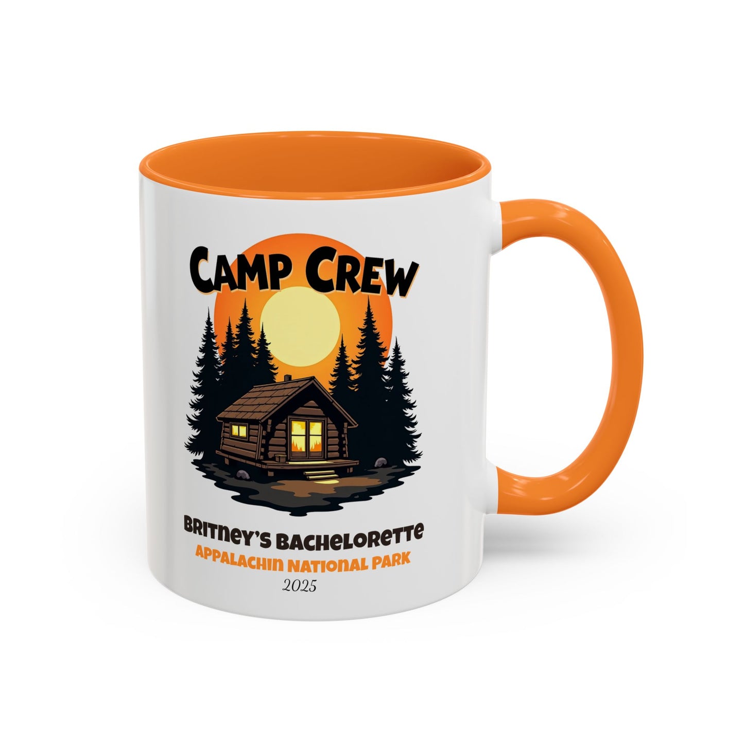 Camp Crew Accent Coffee Mug, Hen Party Favors, Camp Bachelorette, Bachelorette Cup, Girls Trip Gifts, Bride Tribe