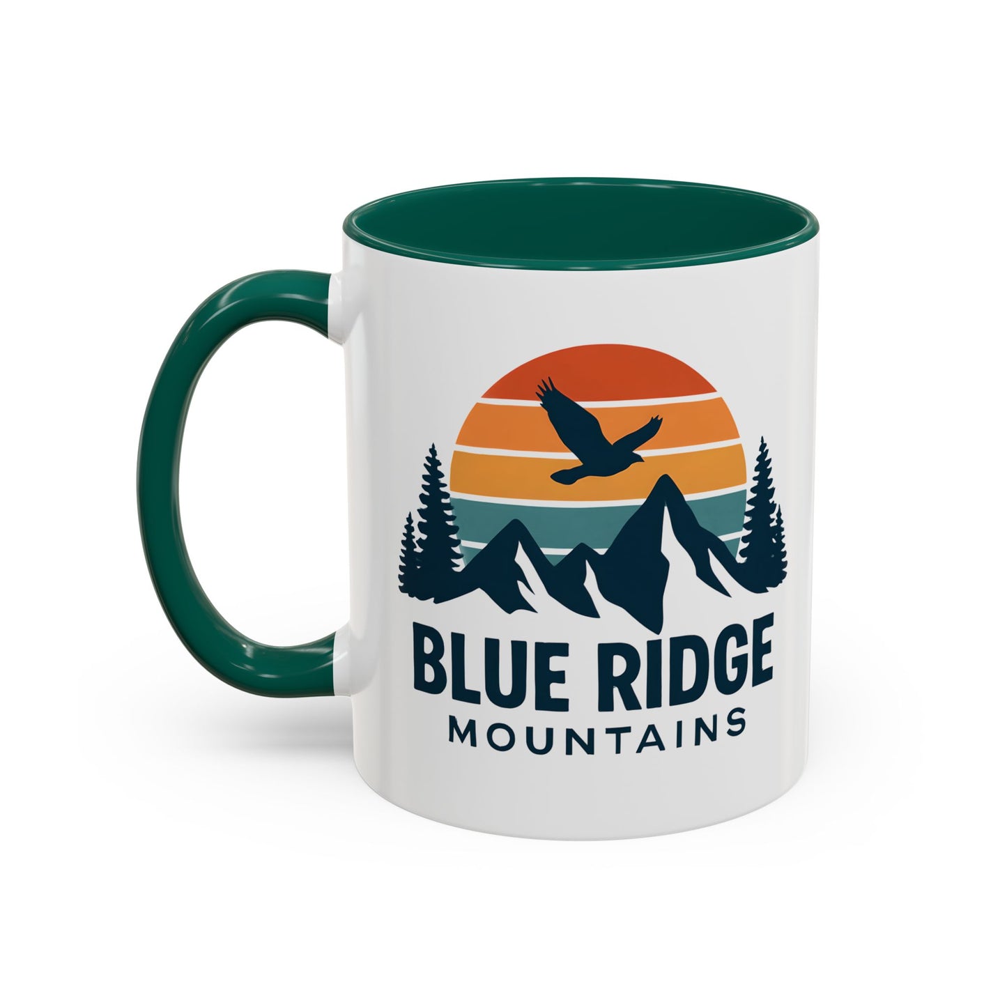 Blue Ridge Mountains, One Happy Camper, Accent Coffee Mug, Blueridge Mug, Blue Ridge Parkway, Camping Coffee Mug, Camping Gift