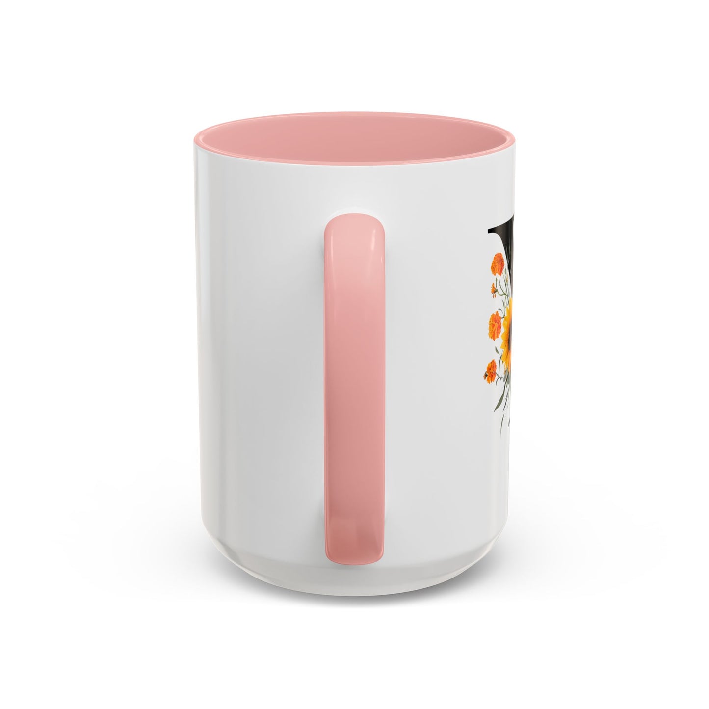 Personalized Floral Monogram - Letter Y - Elegant Accent Coffee Mug – Personalized Mothers Day Gift