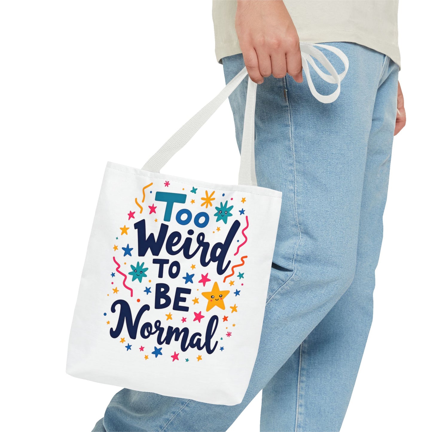 Enneagram Type 4 Tote Bag, To Weird to Be Normal, Personality Test, Enneagram Four, Self Growth Accessories