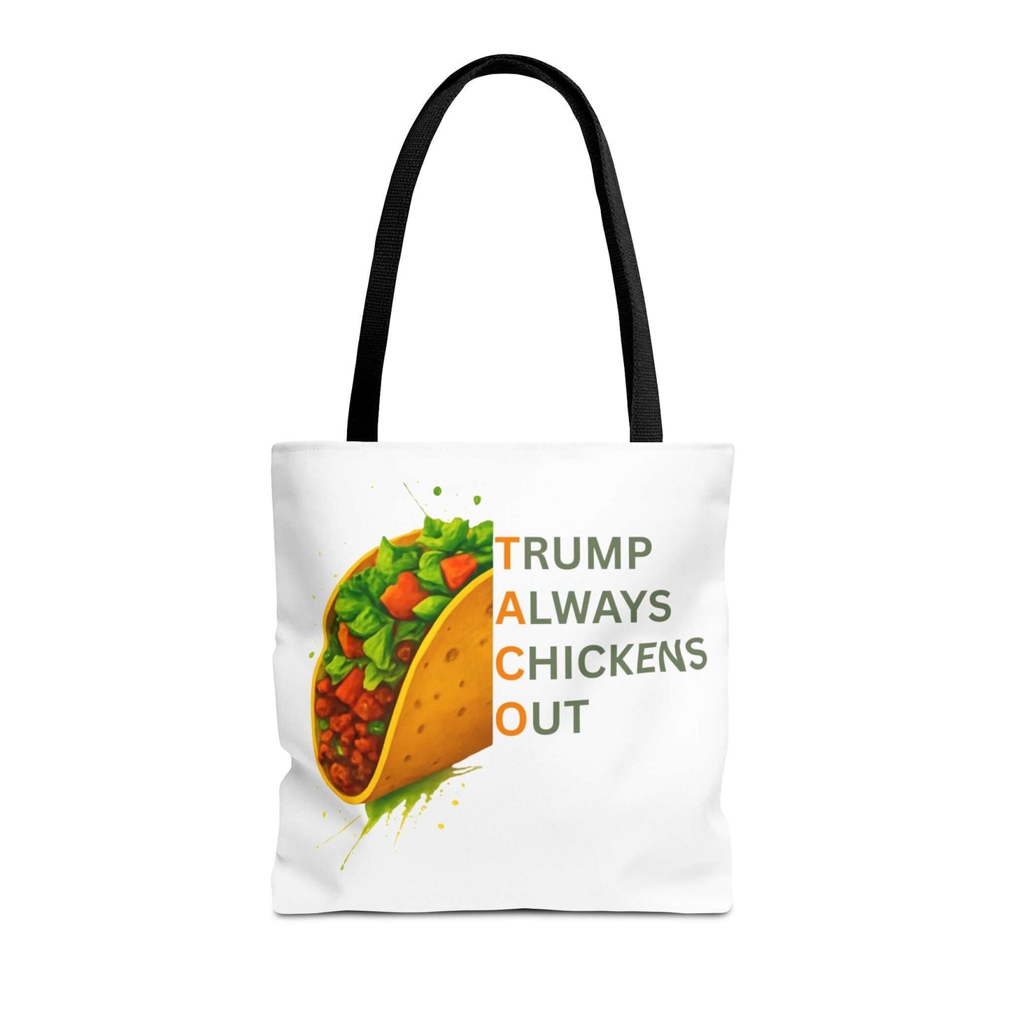 Trump Always Chickens Out TACO Tote, Subtle Anti Trump, Democrat Gift Tote, FDT Tote, Anti-MAGA, Political Tote