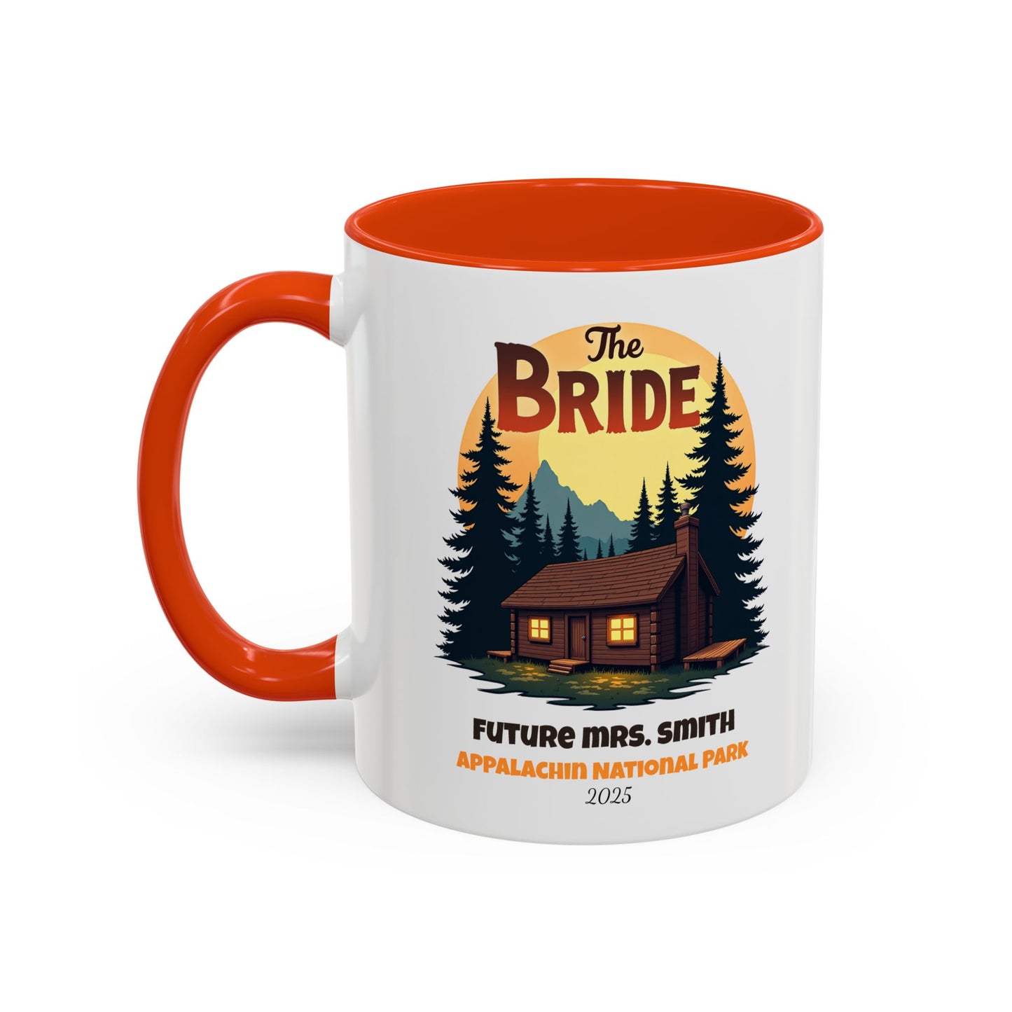 Camp Bride Accent Coffee Mug, Hen Party Favors, Bachelorette Cup, Girls Trip Gifts, Camp Bach, Bride Tribe