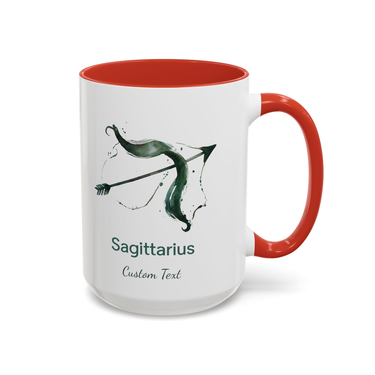 Personalized Sagittarius Accent Coffee Mug, Zodiac Mug, Astrology Mug, Custom Zodiac Gift, Birth Month, Sagittarius Zodiac Sign