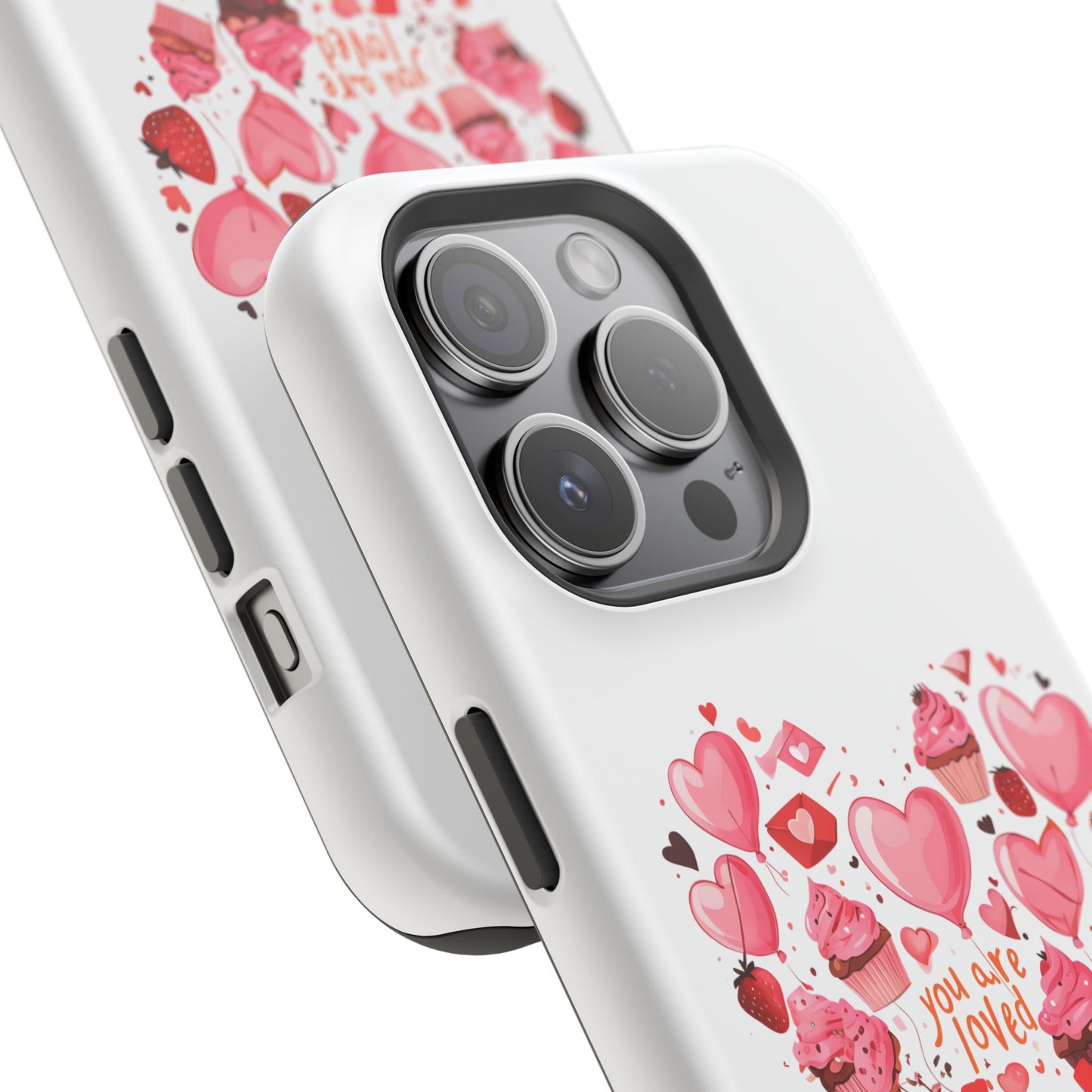 Valentine's Day Magnetic Tough Cases, Cute Phone Cover, Gift for Her, Love Heart Design, Personalizable Tech Accessory