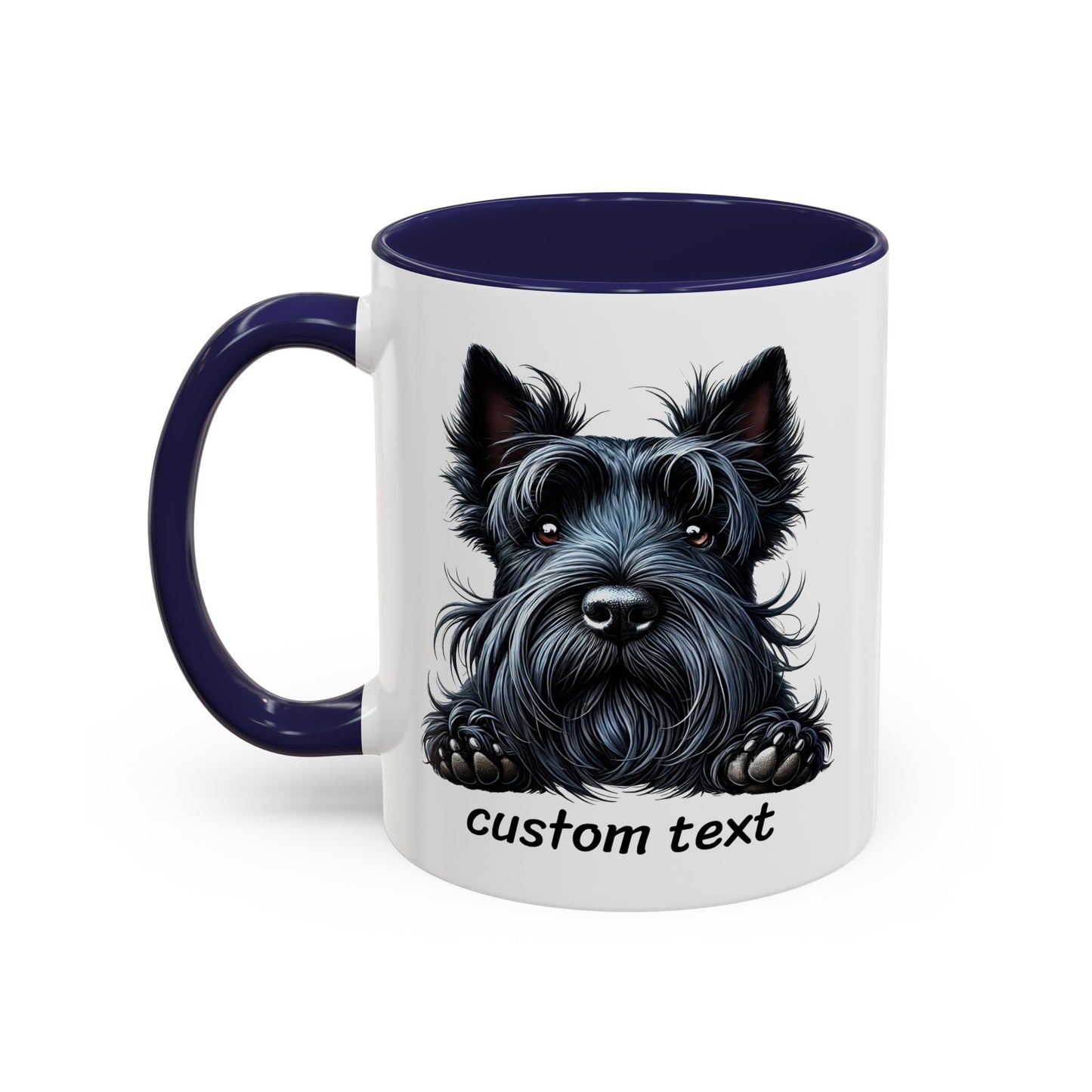 Funny Dog Lover Scottish Terrier Accent Mug - "Dog is Friendly, I am Not"