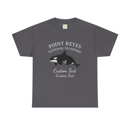 Point Reyes National Seashore Orca Tee, Marin County Whale Shirt, California Coast T-shirt, Pacific Ocean Gift, Whale Watching Apparel
