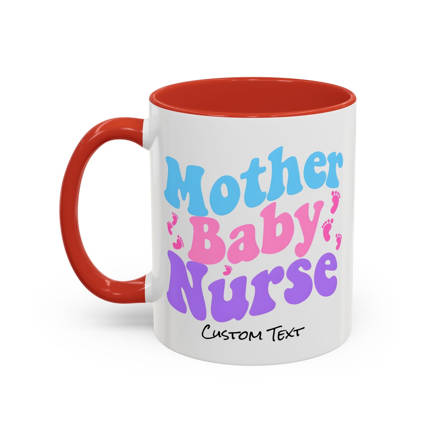 Retro Mother Baby Nurse Coffee Mug, Nurse Practitioner Gift, Labor and Delivery Nurse, Postpartum Gift, Nursery Nurse Cup