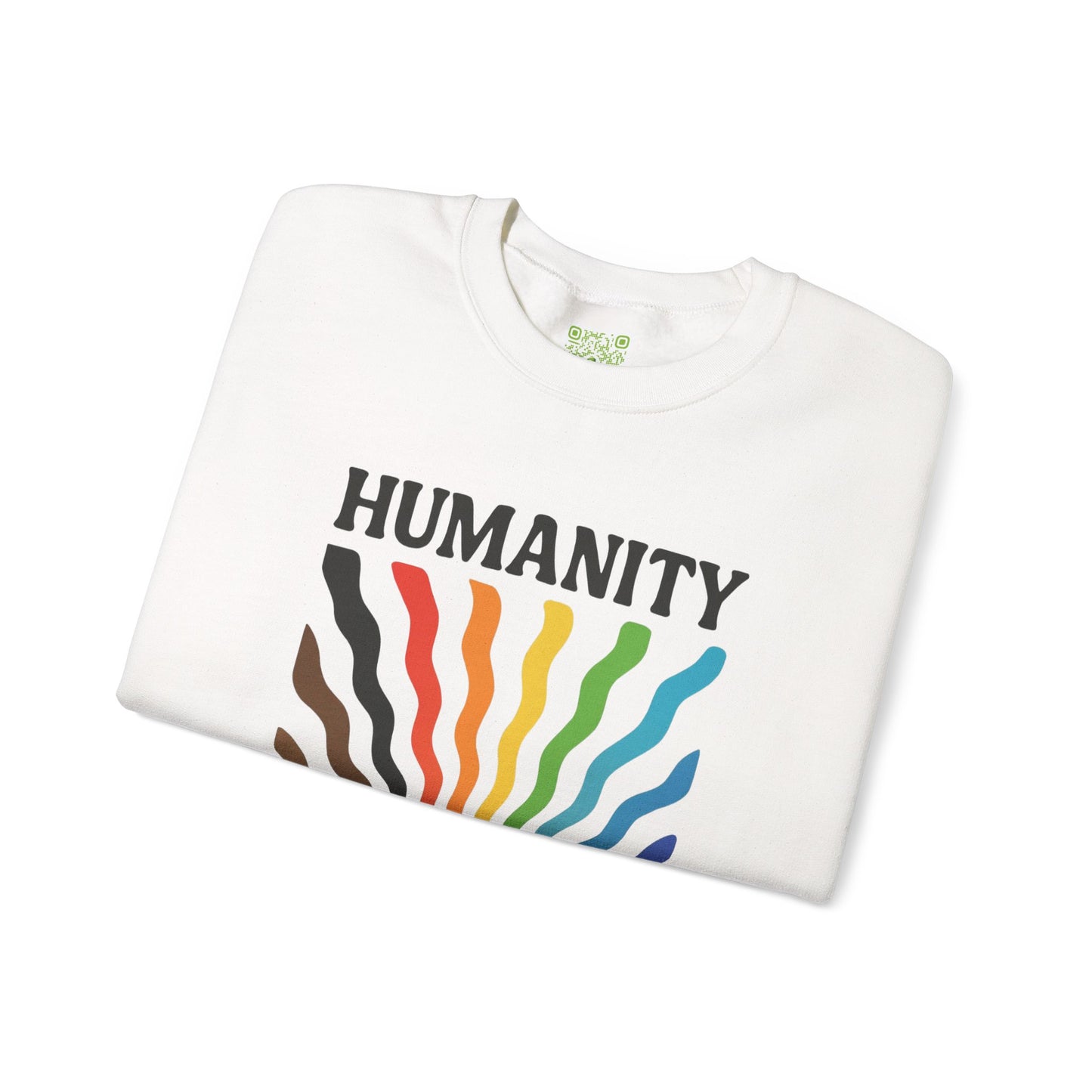 Pride Month Crewneck Sweatshirt, Humanity is Inclusive, LGBT Shirt, Lesbian Pride, Bisexual, Transgender, Equal Rights, pridemonth