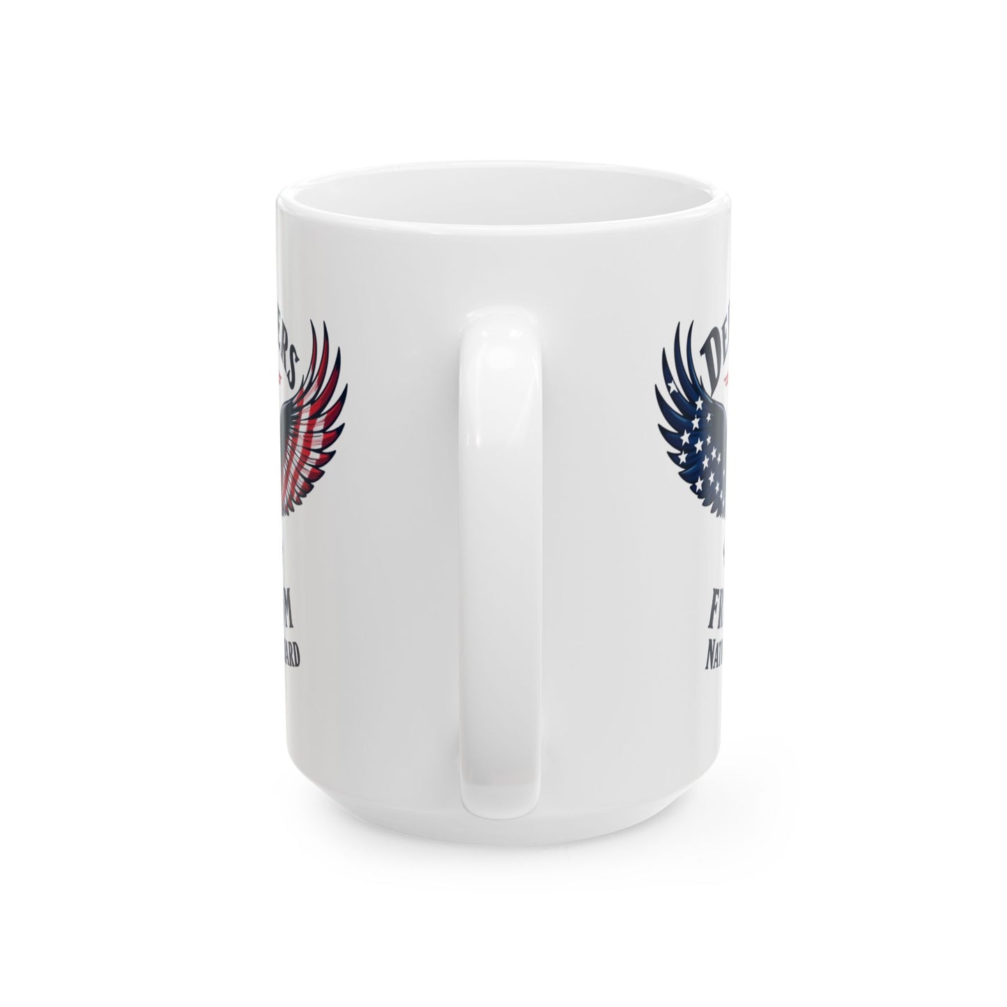 Army National Guard Mug, Patriotic Coffee Cup, Eagle Flag Design, Veteran Appreciation, American Pride Gift, 11oz 15oz