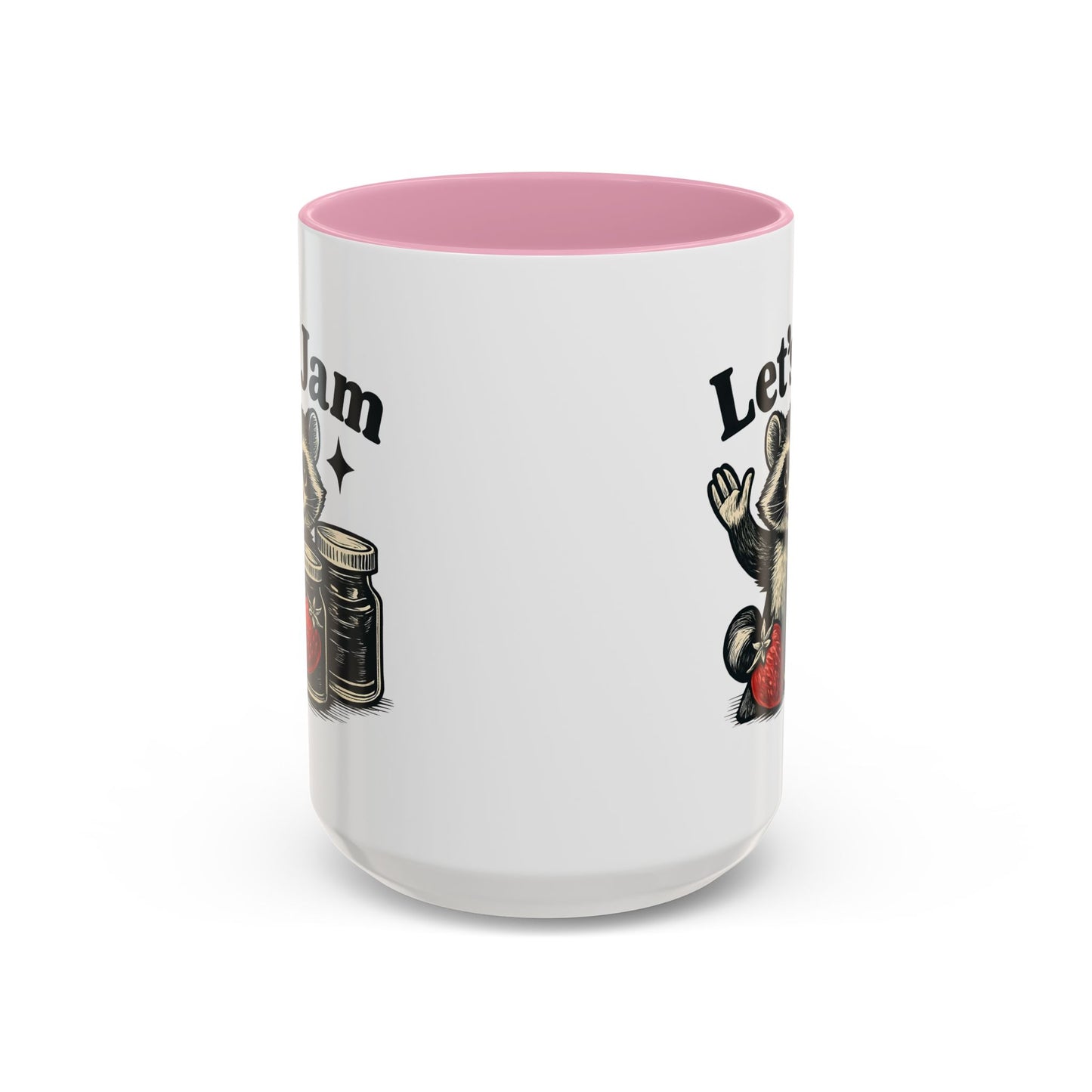 Racoon Mug, Racoon Gifts, Let's Jam Coffee Mug, Strawberry Mug, Cute Summer Mug, Raccoon Strawberry Mug, Funny Raccoon Mug, Trending Now