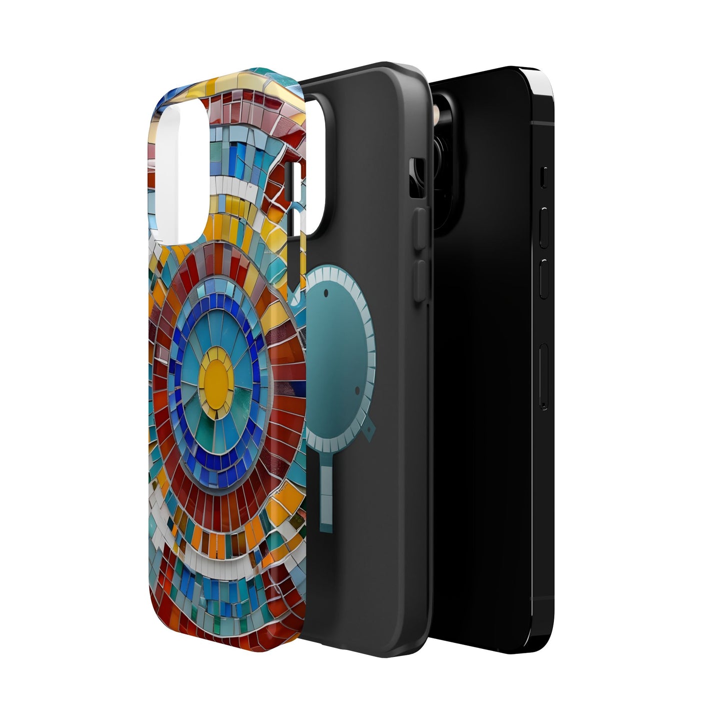 Vibrant Mosaic  iPhone Case - Colorful iPhone Cover, Unique Phone Accessory, MegSafe iPhone cover