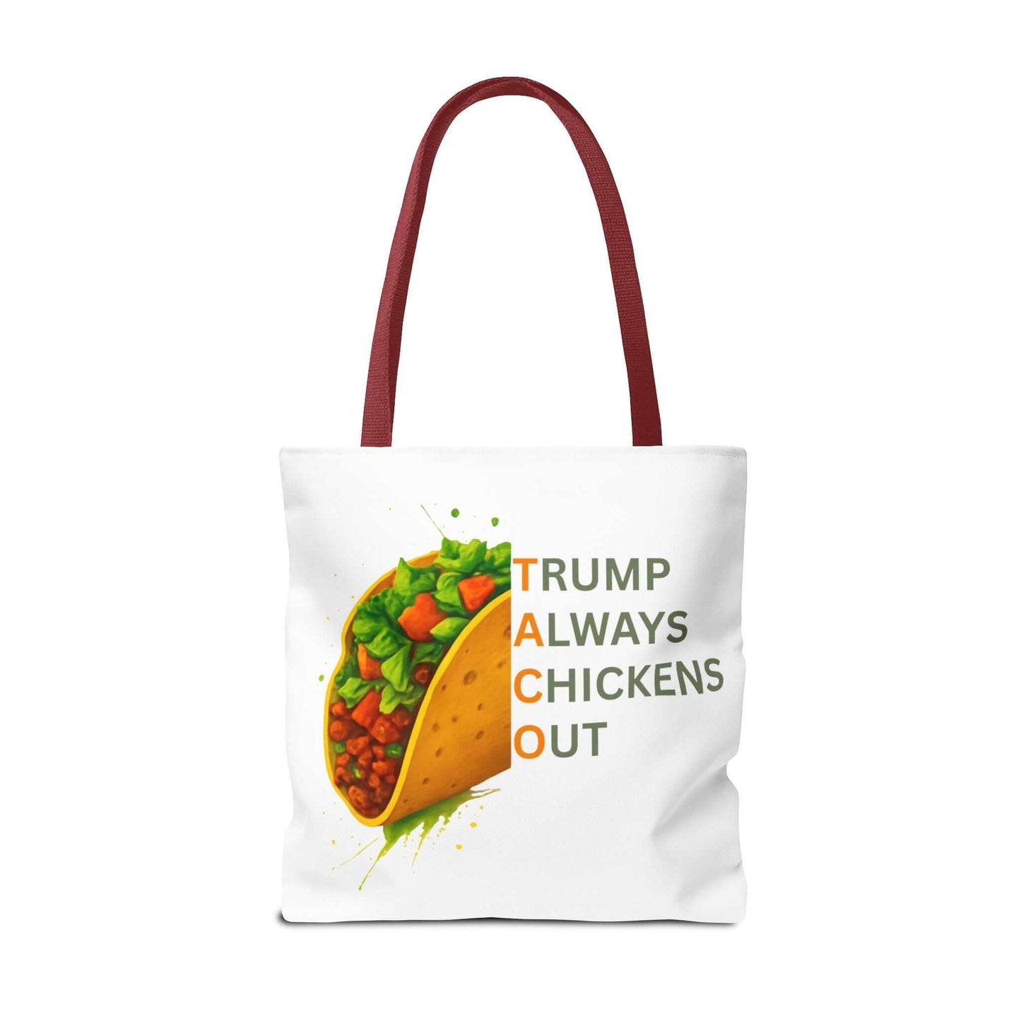 Trump Always Chickens Out TACO Tote, Subtle Anti Trump, Democrat Gift Tote, FDT Tote, Anti-MAGA, Political Tote