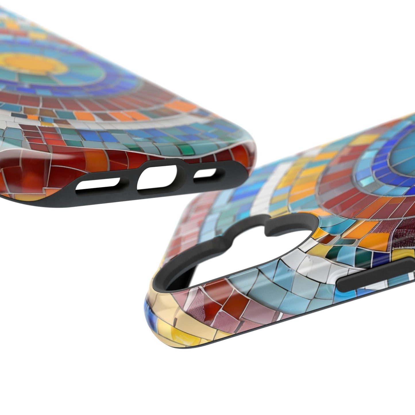 Vibrant Mosaic  iPhone Case - Colorful iPhone Cover, Unique Phone Accessory, MegSafe iPhone cover