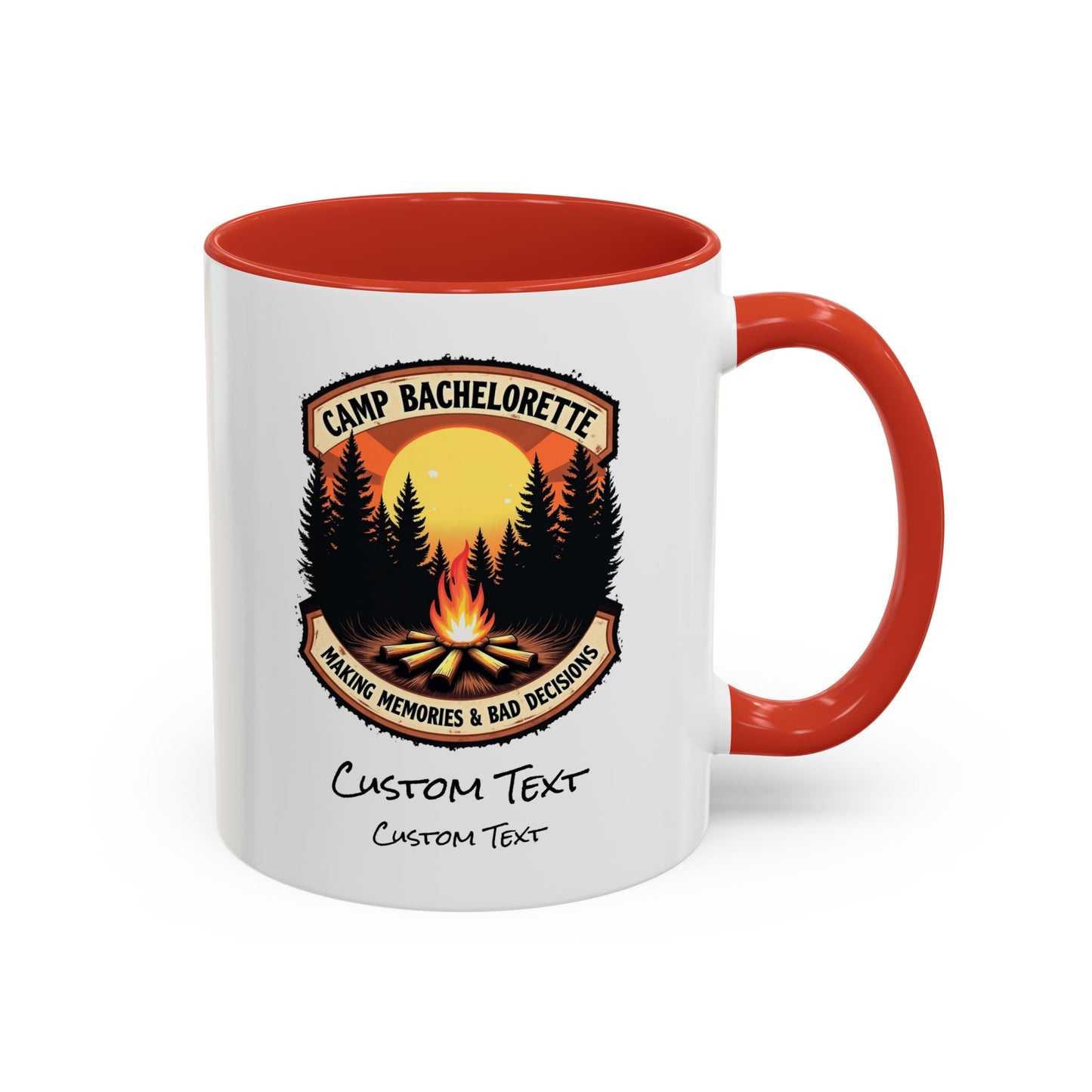 Personalized Camp Bachelorette Coffee Mug, Camp Bride Mug, Camp Bach Mug, Bride Tribe, Hen Party Favors, Custom Text