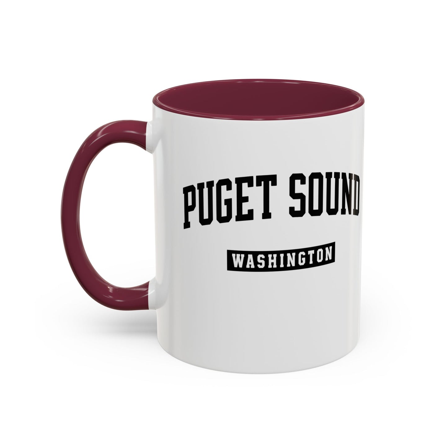 Seattle, Tacoma, Puget Sound Washington Accent Coffee Mug, Tacoma, Puget Sound Gift, Puget Sound WA, Washington Souvenir, Puget Sound Mug