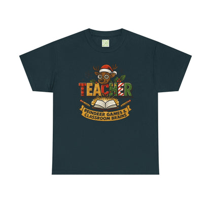 Christmas Teacher Reindeer Tee, Best Teacher Ever, Teacher Holiday Gift, First Year Teacher, Santas Favorite