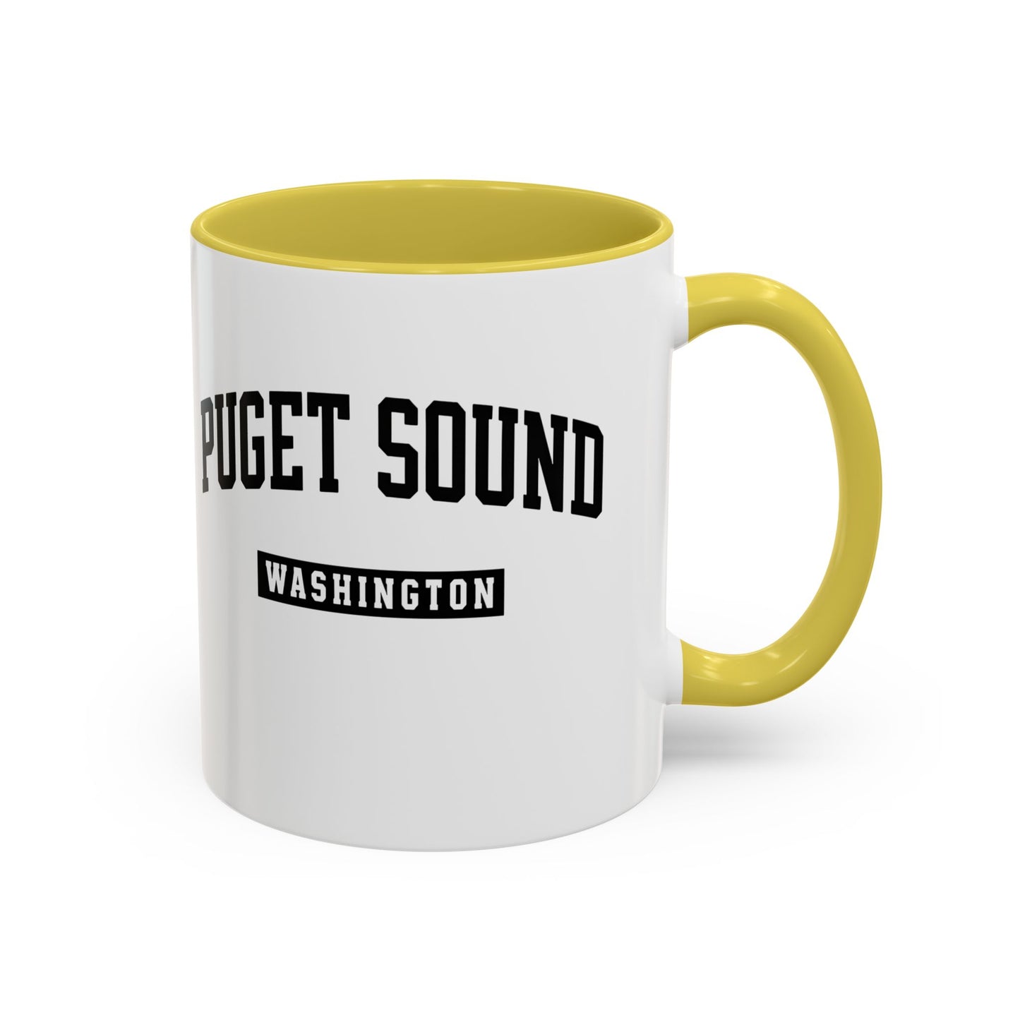 Seattle, Tacoma, Puget Sound Washington Accent Coffee Mug, Tacoma, Puget Sound Gift, Puget Sound WA, Washington Souvenir, Puget Sound Mug