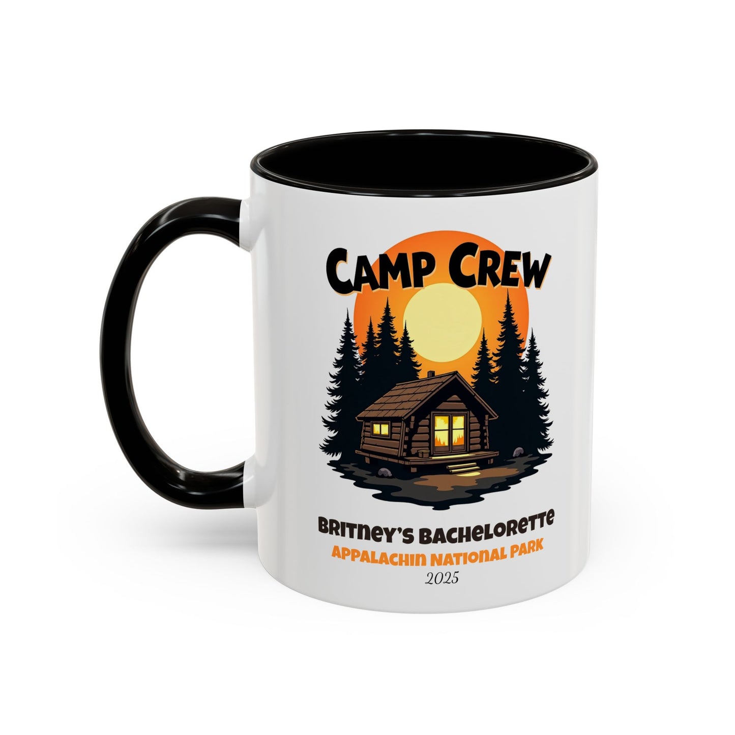 Camp Crew Accent Coffee Mug, Hen Party Favors, Camp Bachelorette, Bachelorette Cup, Girls Trip Gifts, Bride Tribe