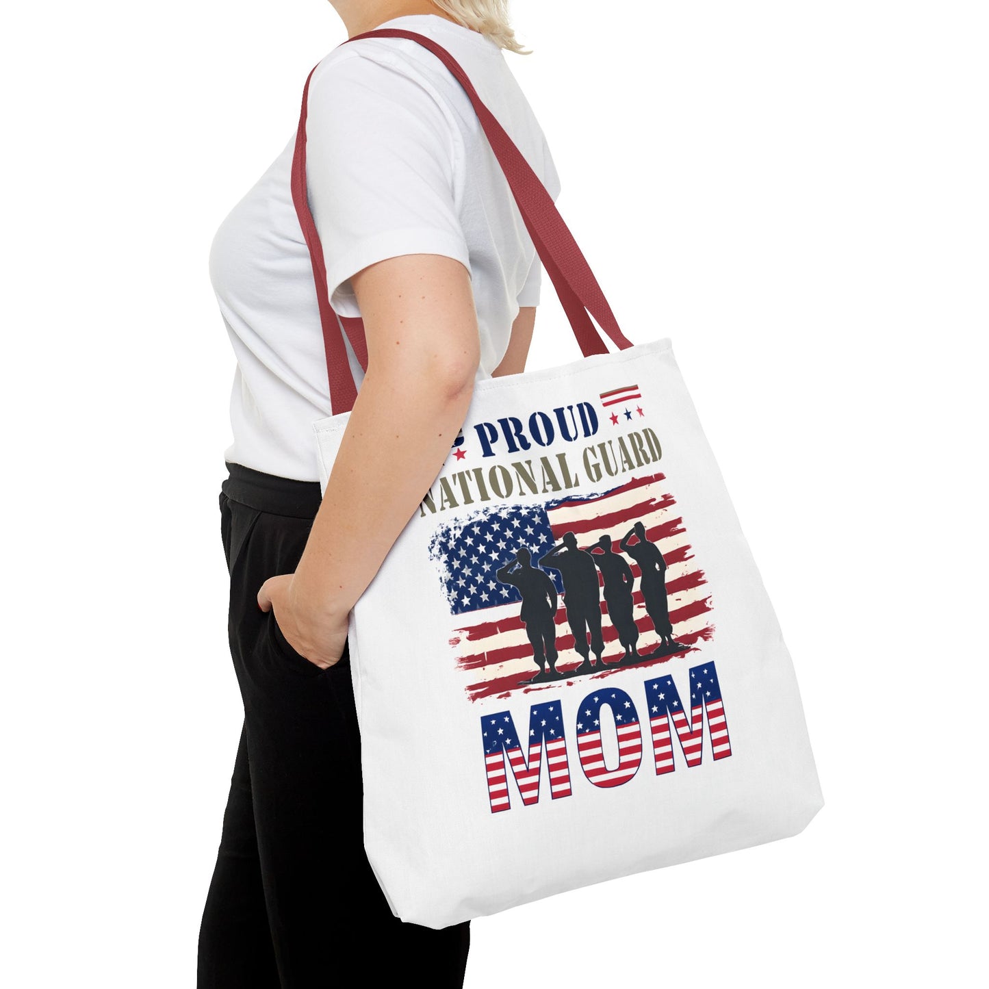 Proud National Guard Mom Tote Bag, Proud Army Mom, Marine Mom, Army Wife, Military Mom, Military Tote Bag, USA