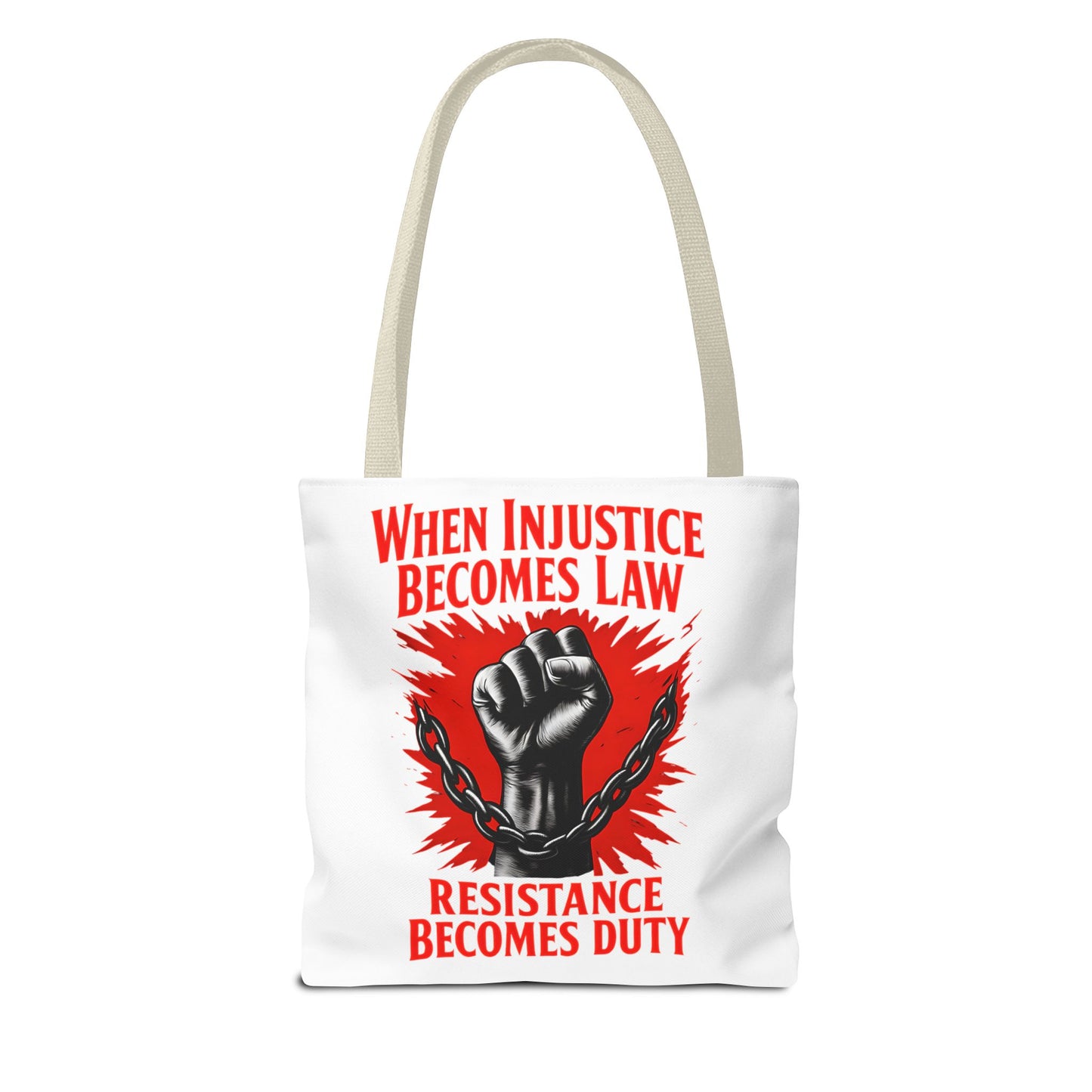 Resistance Duty Tote Bag, Political Protest Tote, Graphic Tote Bag, Subtle Anti Trump, Trendy Tote Bag, Injustice Law