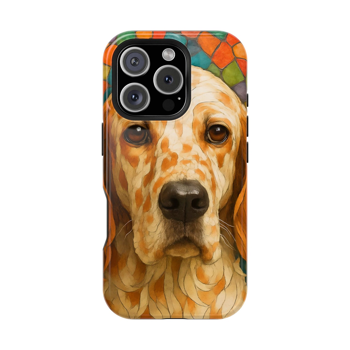 English Setter Mosaic Phone Case, Irish Setter, Dog Phone Case, iPhone Dog Case, Dog iPhone Case, Dog Lover Gift