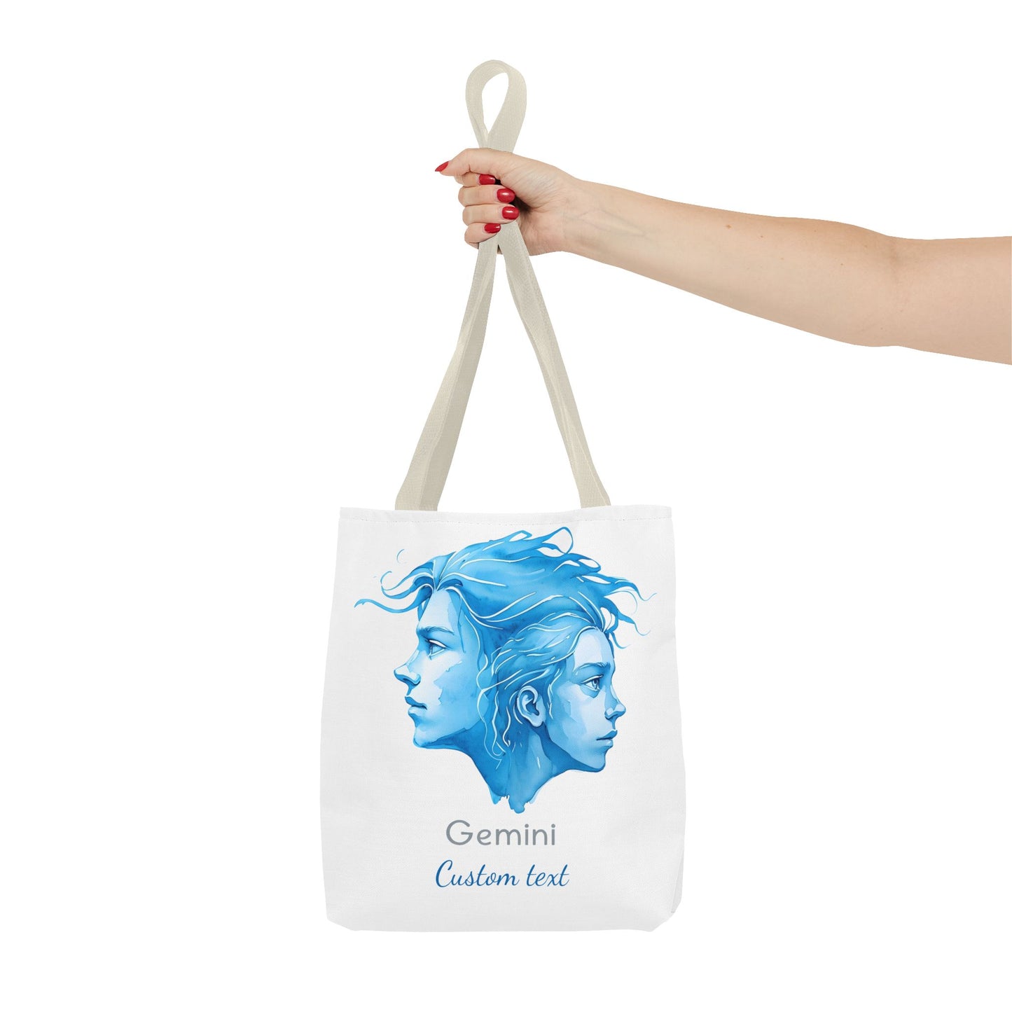 Gemini Zodiac Personalized Tote Bag, Astrology Lover Gift, Artistic Tote Bag, Gemini Birthday Gift, Trendy Tote