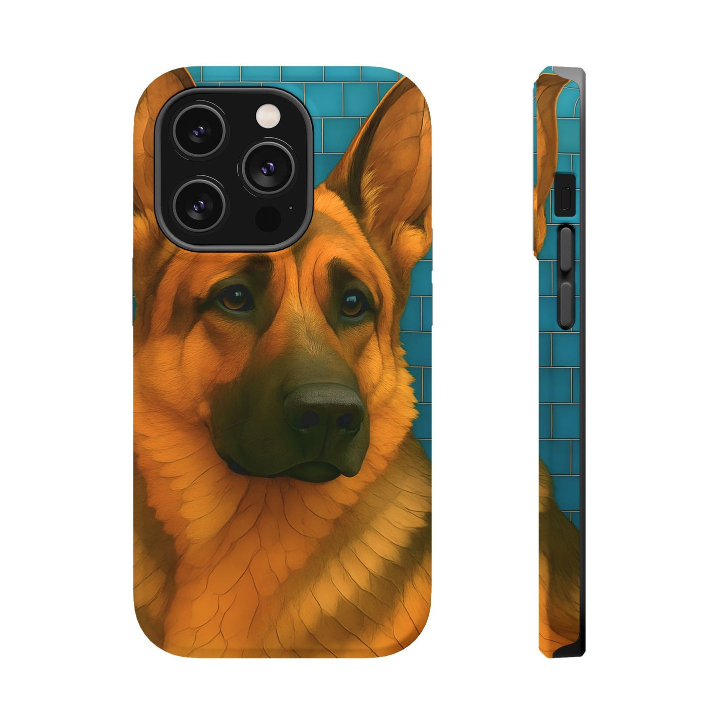 German Shepherd Mosaic Phone Case, German Shepherd Mom Gift, Dog Phone Case, Pet Gift, Dog Lover Present, iPhone Dog Case