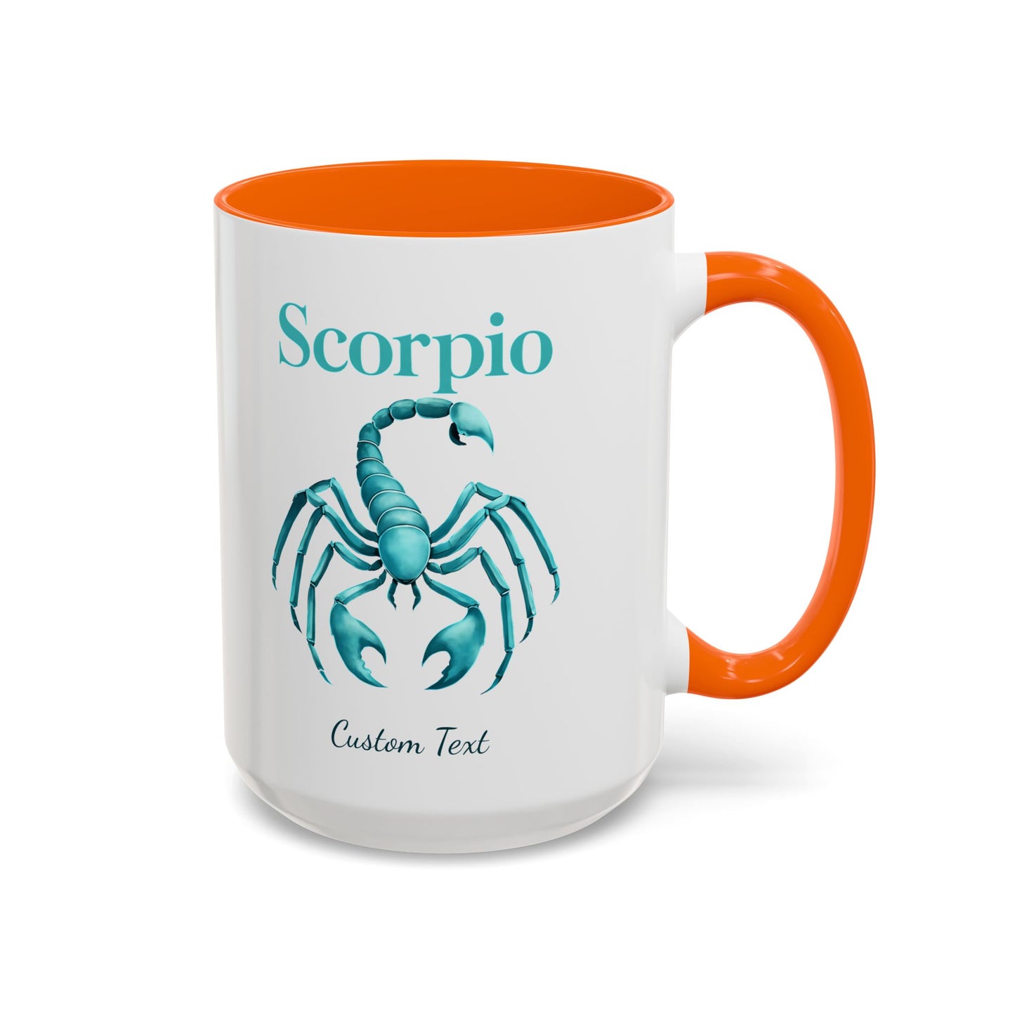 Personalized Scorpio Zodiac Accent Coffee Mug, Astrology Mug, Zodiac Sign Gift, Custom Scorpio Birthday Gift