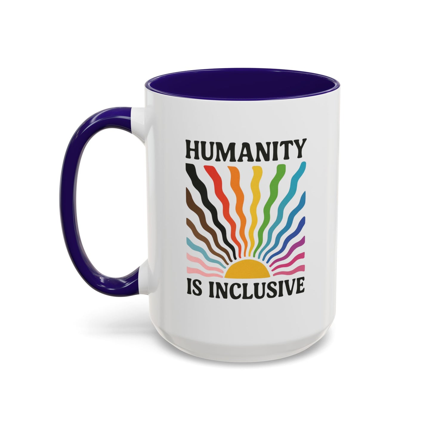 Pride Month Inclusive Humanity Coffee Mug, Pridemonth Merch, Bisexual Mug, Queer Mug, LGBT Mug, Lesbian Pride Mug
