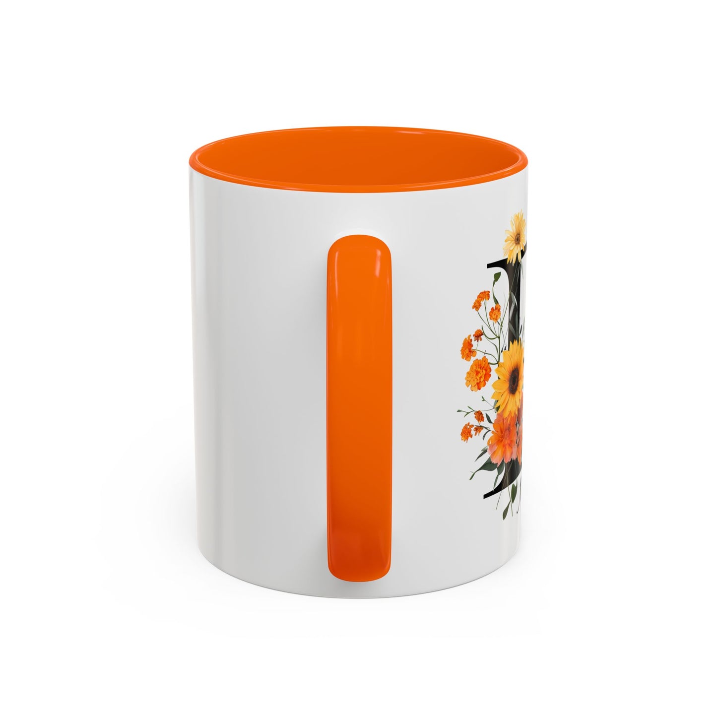 Personalized Floral Monogram - Letter R - Elegant Accent Coffee Mug – Personalized Mothers Day Gift